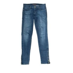 Divine Rights Of Denim Jeans Size 27 Skinny Womens Denim Stretch Zip Ankle 29X30